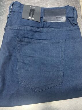 BOSS Slim Fit Jeans in Navy Blue
